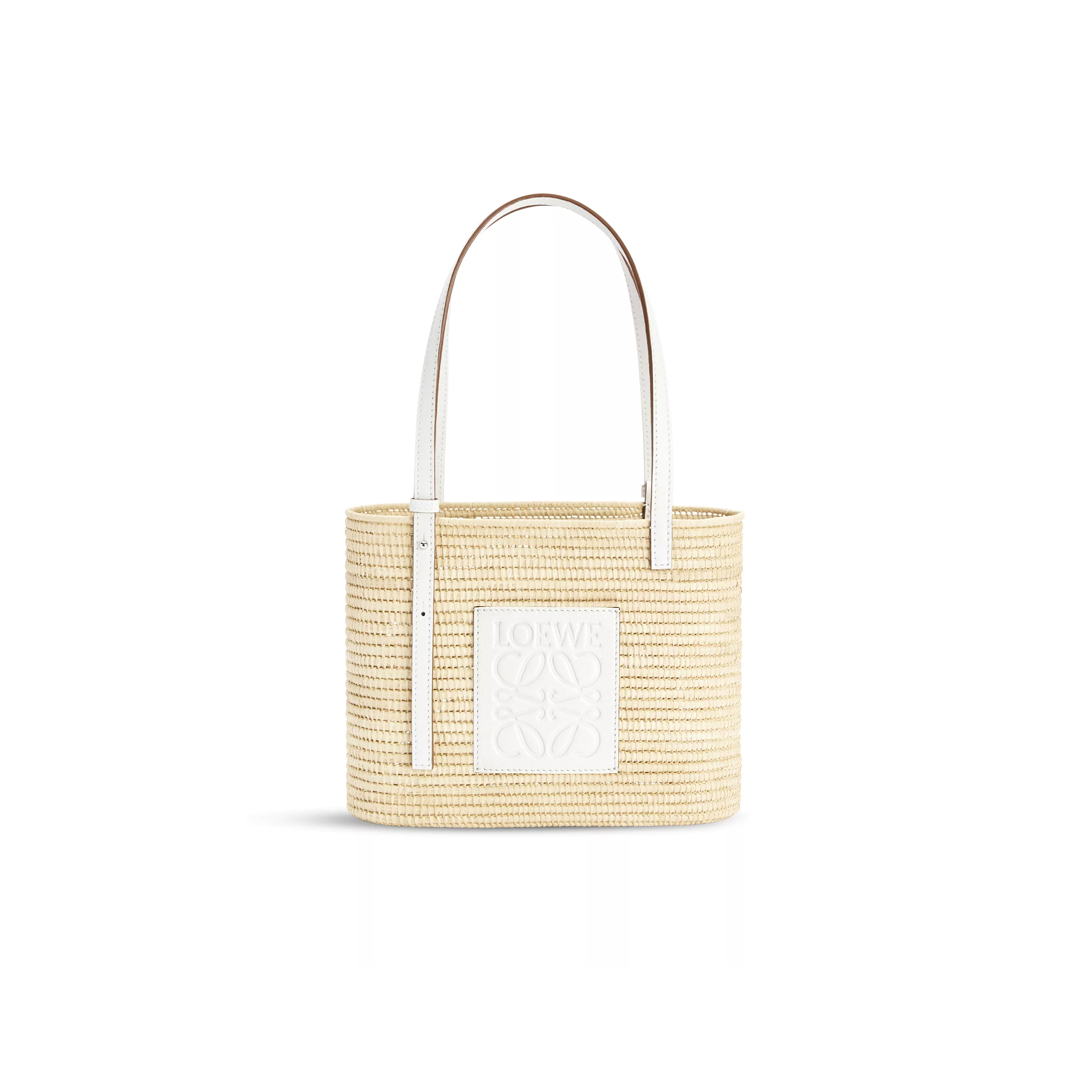 LOEWE QUARE BASKET TOTE BAG IN RAFFIA A223099X08 (27*20*10cm)